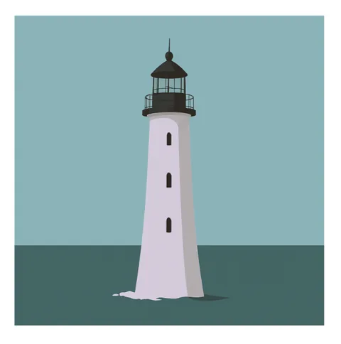 Phare blanc, symbole du mentorat